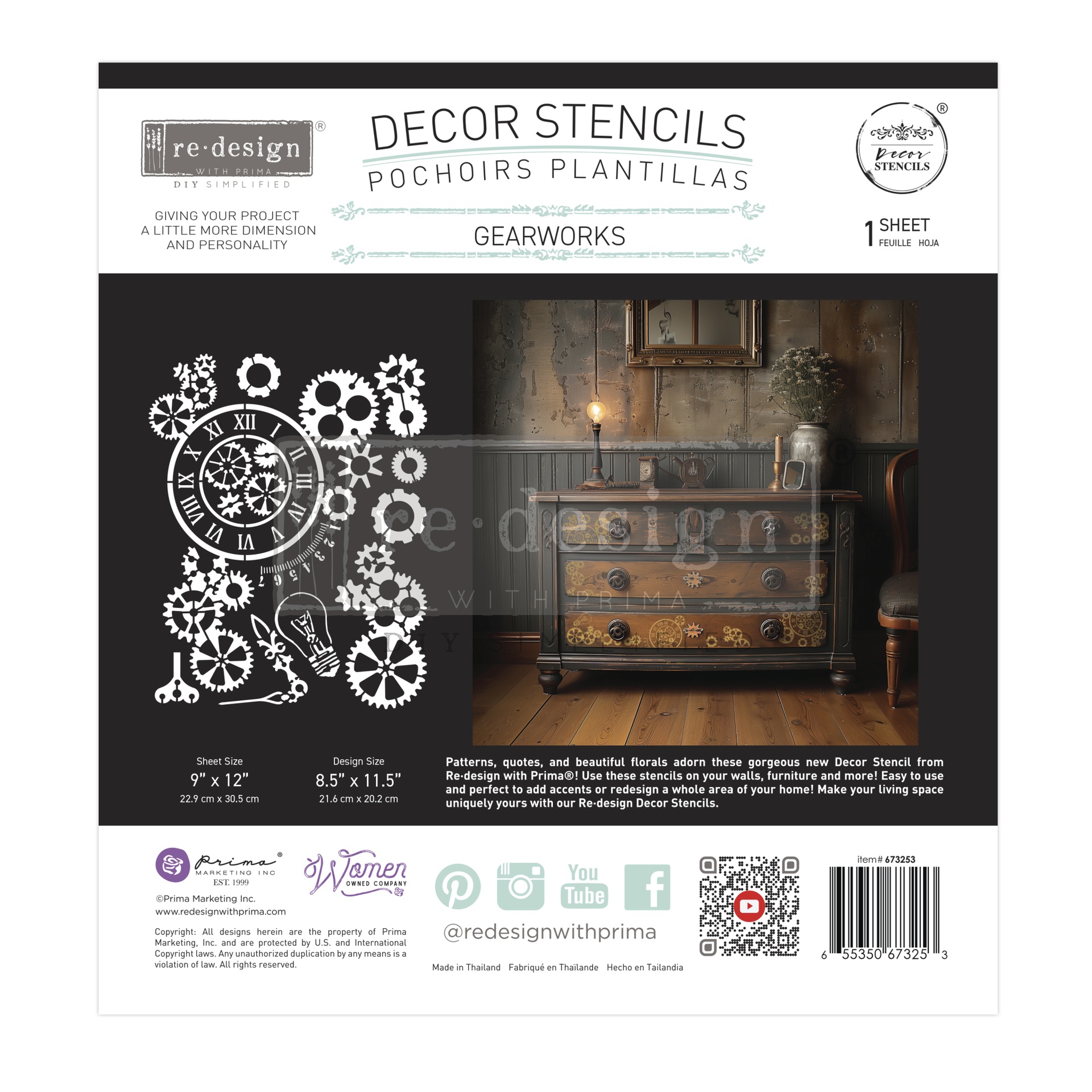 [655350673253] Decor Stencils® - GearWorks