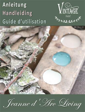 [700198] DE/NL/FR Vintage Paint Instruction Guide / Manual 20 pcs