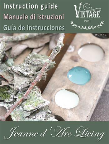[700197] EN/IT/ES Vintage Paint Instruction Guide / Manual 20 pcs