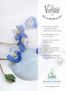 FR Poster - Vintage paint with ECOlabel - French