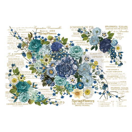 [655350644833] Redesign Décor Transfers® - Cosmic Roses - size 111,76 cm x 76,20 cm, 6 sheets