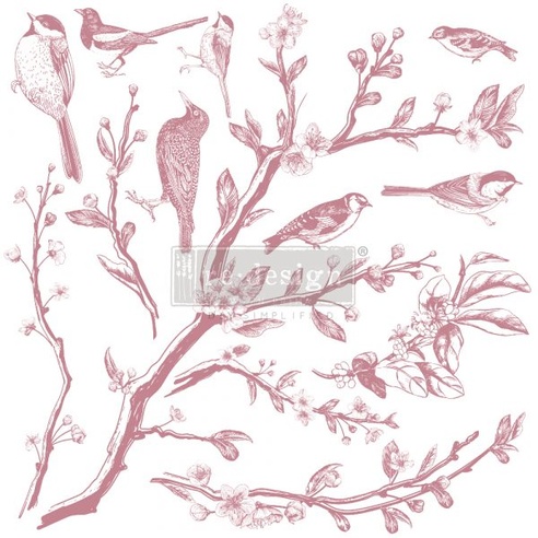 [655350649258] Redesign Decor Clear-Cling Stamps - Springtime - 30,48 cm x 30,48 cm