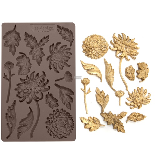 [655350643072] Redesign Décor Moulds®- Botanist Floral 5&quot;x 8&quot; 8 mm thickness