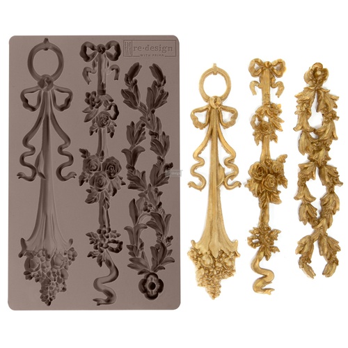 [655350636395] Redesign Décor Moulds® - Sorrento Laurels - 1 pc, 12,7 cm x 20,32 cm, 12 mm thickness
