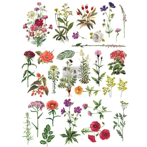 [655350640576] Redesign Décor Transfers® - Floral Collection 24&quot;x 34&quot;