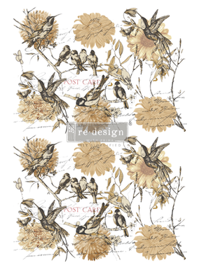 Redesign Décor Transfers® - Vintage Rustic - 3 sheets, design size 60,96 cm x 88,90 cm