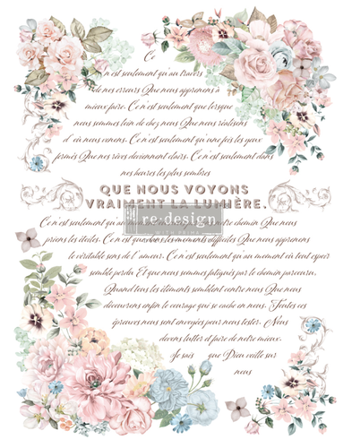 [655350649937] Redesign Decor Transfers® - Pure Light Floral